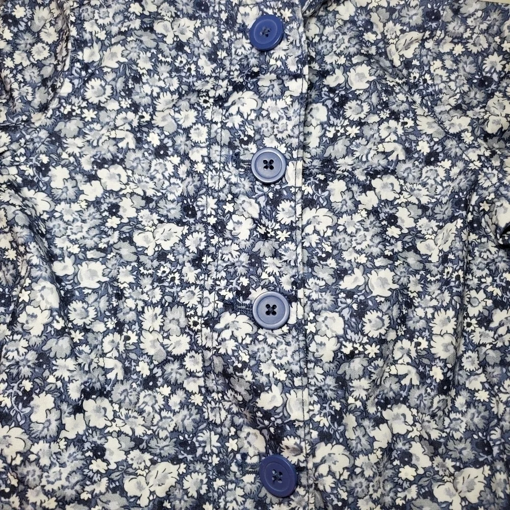 BABY GAP Button Up Floral Blue Jacket Sz 2T